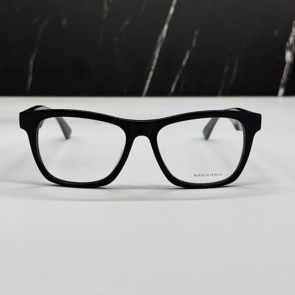 NEW BOTTEGA VENETA BV1120OA 001 BLACK SQUARE WOMEN EYEGLASSES